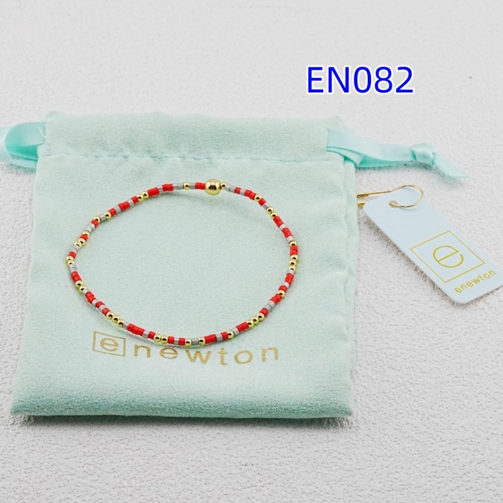 Enewton Red Tube Bead Bracelet 75$